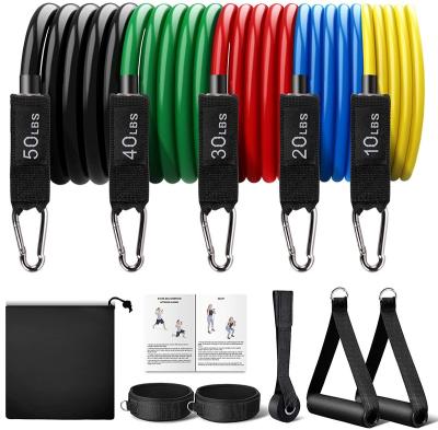 China High Elasticity Resistance Bands Set Workout Bands - 150 Pounds Fitness Bands Exercise Tubes for sale