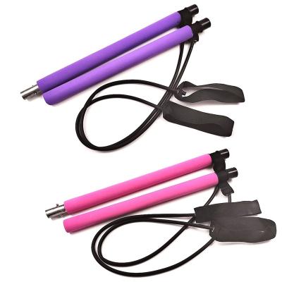 China Lightweight and Portable New Portable Gathering Bar Professional Gym Exercise Muscle Slimming Pilates Adjustable Bar for sale