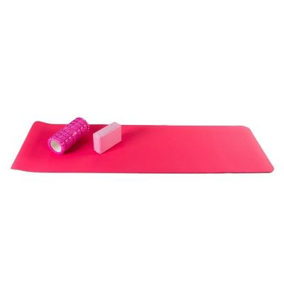 China Pure Color Non-Smell Non-Smell Fitness Mat Professional Yoga Training Thickening and Widening Non-Slip Mat for sale