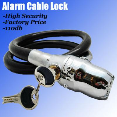 China Bicycle 2018 New Design Metal Bike Alarm Lock Cable for sale