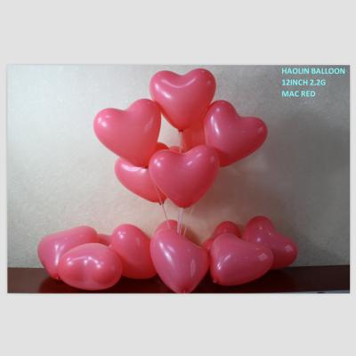 China Promotional Toy 12INCH Latex Air Macaron Heart Balloon For Wedding Decoration for sale