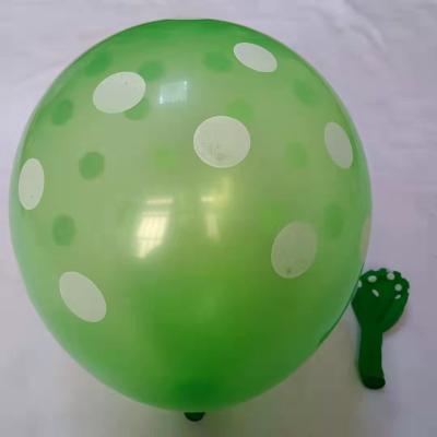 China Gift Toy Cheap Black 12 Inch Polka Dot Spots Helium Latex Printing Balloon Balloon for sale