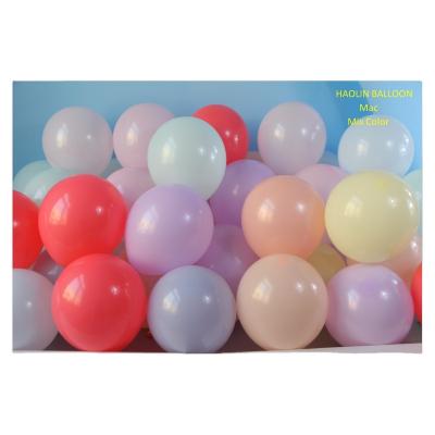 China Promotional Toy 10inch 2.2g Wedding Decoration Party Supplies Macaron Balloon Balloon for sale