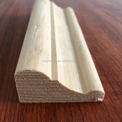 China Interior Decoration Engineered Wood Molding Triangular Wood Casting Decorative Furniture Trim for sale