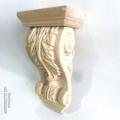 China Modern Wood Braces Carved Bracket Wooden Furniture Wood Carvings for sale