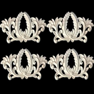 China Home or furniture embellishment bulk room design furniture carved wooden onlays applique beaded applique designs for sale