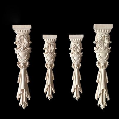 China Decorative Wooden Onlays Solid Wood Appliques Furniture Accessories for sale