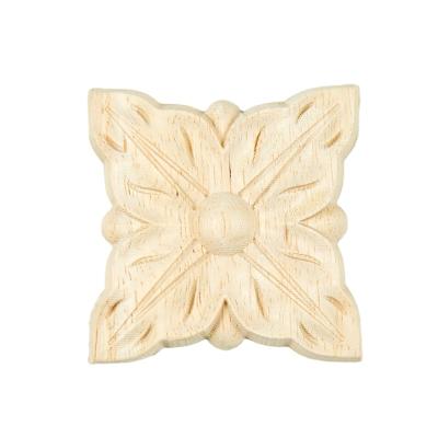 China Minimalist Wooden Embellishment Onlay Furniture Decoration Wood Wood Carving for sale