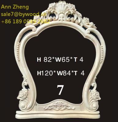 China Home Furniture Ornate Oval Mirror Frame Carved Wooden Mirror Frames for sale