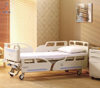 China B-6 Metal Two Function Manual Hospital Bed With HDPE Side Rail A1 CE Approved 2 Crank Manual Medical Bed For Normal Ward for sale