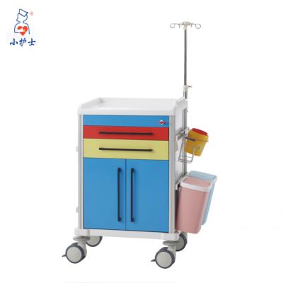 China F-46A1 medical plastic rescue trolley for sale,hospital ICU rescue trolley price for sale