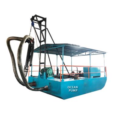 China Sand pumping rig dredger boat dredging sale with sand pump set promotion countryside by diesel engine for lake dredging for sale