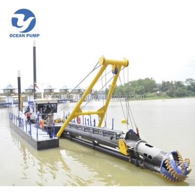 China Construction worksÂ   Cutter Suction Mining Machinery 18 Inch Small Equipment Cutter Suction River Dredging Cleaning Machine for sale