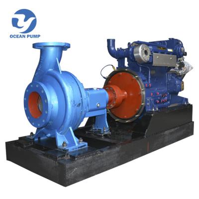 China High efficiency IS series clean water pump driven by diesel engine for sale