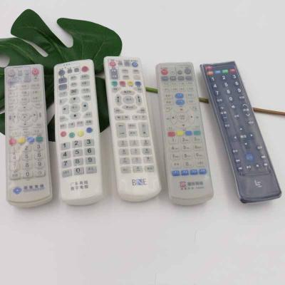 China High Quality Various Size Transparent Silicone Protective Sleeve Cover Case For TV / Air Conditioner Remote Control for sale