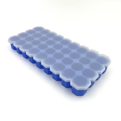 China Hielo resistente al calor insípido Tray Moulds, silicón no tóxico Mini Ice Cube Trays en venta