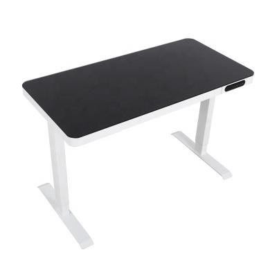 China 2AR2G Modern Low Noise Adjustable Sit Stand Executive Sanding Desk (Height) Glass Adjustable With Dual Motor for sale