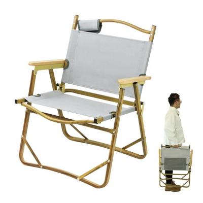 China Tianye contemporary custom outdoor wood grain metal frame folding foldable beach wholesale camp chair for sale