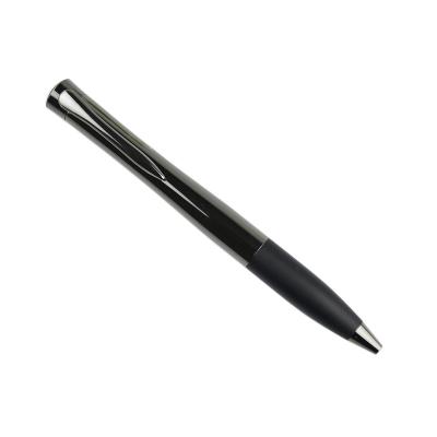 China Promotional Luxury Metal Ball Pen Black Black Revolving Gift Pen Good Gift Business Pens With Logo for sale