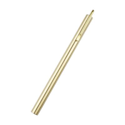 China Office & School pen 2021stationery supplier type new luxury metal brass gel ballpoint pen pen material for gift for sale