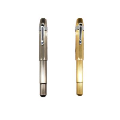 China Student Best Writing Gold Color Metal Fountain Pen Brass Fountain Pens For Gifts for sale