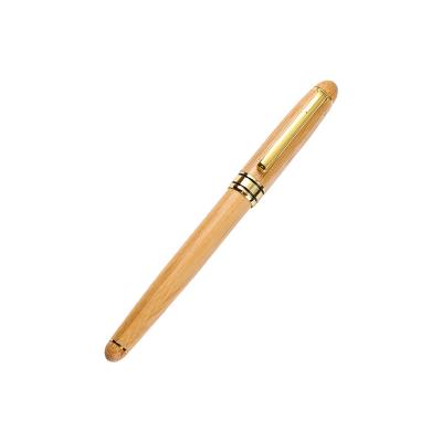 China Customized 2021 Promotional Pen 2021 Logo Luxury Bamboo Wooden Bamboo Pen With Case for sale