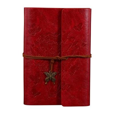 China Write / Gift Leather Journal Writing Retro Notebook A6 Squares With Custom Logo for sale