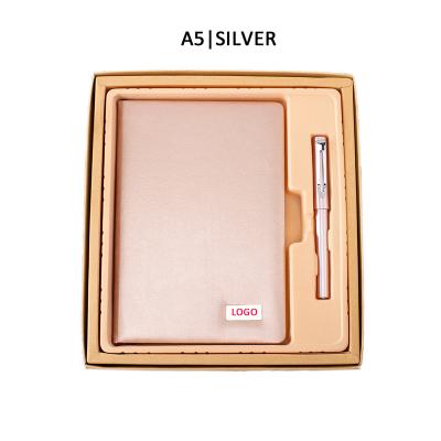 China 2021 Custom Agriculture PU Leather Diaries Notebook with Pen Set for sale