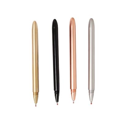 China Office & School Pen Best Selling Promotional Price Bullet Shaped Free Ink Copper Liquid Roller Pen for sale