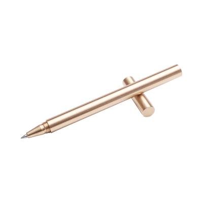 China Office & School Pen 2021 Promotional Products Gold Ballpoint Pens Luxury Brass Tip Gel Pen For Gift for sale