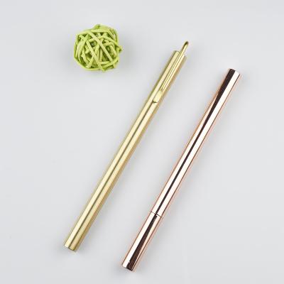 China Promotional Gold Metal Pen Hot Sales New Styles Customized Ink Pen Sign Brass Pen For Business School for sale