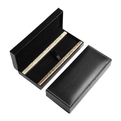 China Wholesale Cheapest High Quality Luxury Pen Gift Packing Box Black Paper Case With Custom Logo for sale