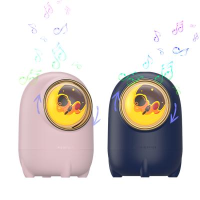 China Car Kinscoter Mini Air Humidifier Portable Ultrasonic Rechargeable Humidifier Music Box Space Capsule for sale