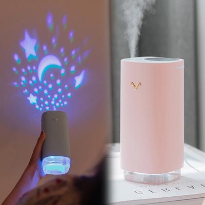 China Car Kinscoter Ultrasonic Humidifier Portable Mini Car Air Humidifier with Projection Night Lamp for sale