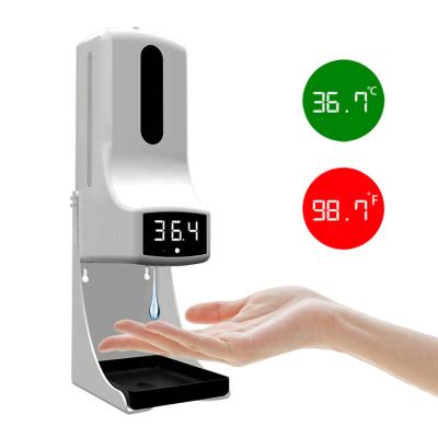 China Foam Pro Thermometer Kinscoter K9 Automatic Soap Dispenser Hand Sensor Sanitizer Alcohol Disinfection Automatic Liquid Soap Dispensers for sale