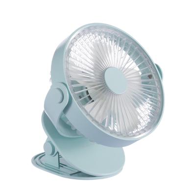 China 2021 Kinscoter Amazone Hot Seller 4000mAh Battery Rechargeable Night Lamp Clip On Fans Operated Portable Desk Mini Clip Fan for sale