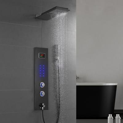 China Without Sliding Bar High Quality Stainless Steel In-wall Mounted Shower Panel Column for sale