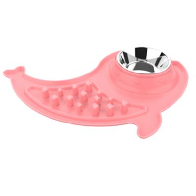 China Sustainable Pet Supplies Silicone Dog Wheels Slow Feeder Fun Slow Feeder Stop Blow Up Pet Water Bowl Feeders For Dogs And Other Pets for sale