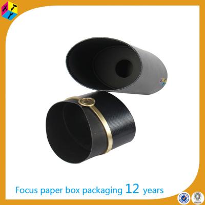 China Recyclable Luxury Round Cardboard Packaging Wholesale Winebox for sale