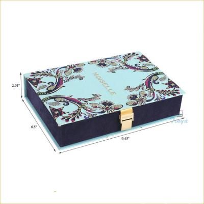 China Luxury Recycled Materials Presentation Book Storage Textile Packaging Box for sale