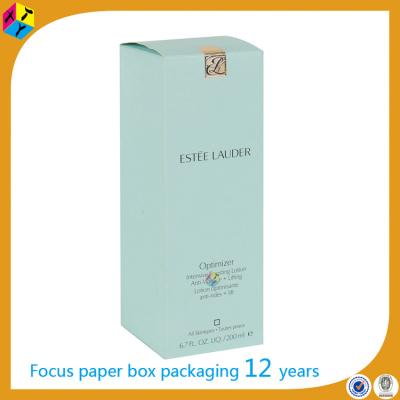 China Art Paper Package Recyclable Cosmetic Toner Box Design for sale