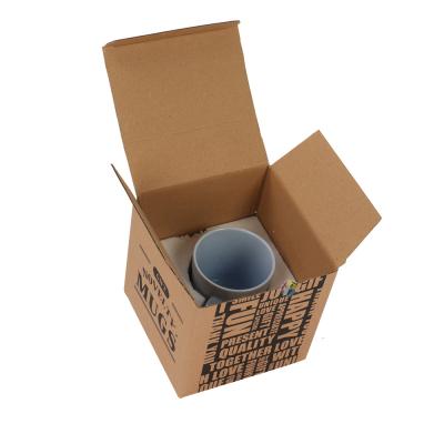 China Recyclable Cup Insert Kraft Paper Cup Packing Box With Foam for sale