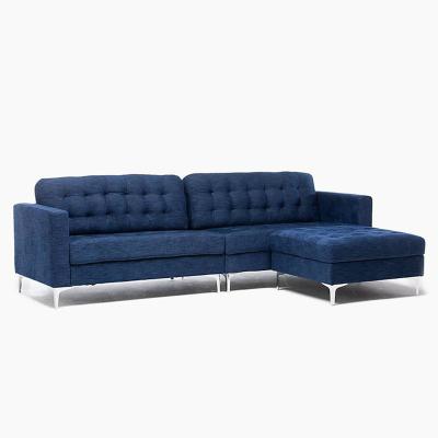 China China Furniture Manufacturer Cheapest Wide Sectional Living Room Adjustable Customizable Fabric Blue (Size) Sofa Sets for sale