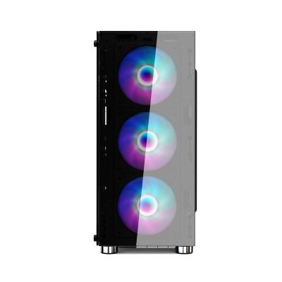 China 2020 New Design Desktop PC Case With Fan Acrylic Atx Computer Case for sale