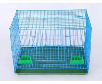 China XXXL# Metal Bird House Parrot Pigeon Bird Cage Color Iron Folding Folding Splicing Portable Portable Multiple Bird Cages (60*41*40) for sale