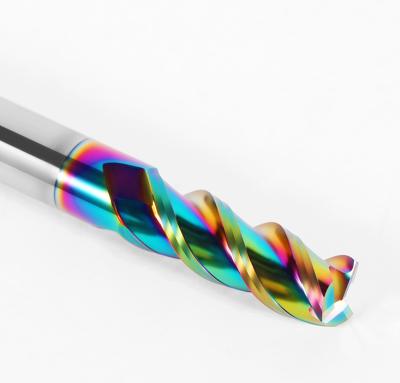 China QIYE Carbide Buy Ten Get One Free Carbide DLC Coating End Mill 3 Flute High Polished Milling Cutter For Aluminum CNC Machine Tool for sale