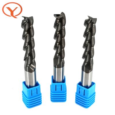 China Carbide Qiye r0.2 DLC Coating 3flutes Carbide Corner End Mill For Alloy for sale