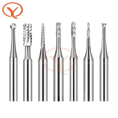 China Dental CAD Cam Pmma Wax Carbide Milling Burr For Nickel Alloy Grinding for sale