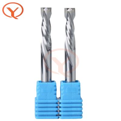 China Qiye Compossion Solid Carbide Milling Cutter CNC Wood Single Solid Carbide End Mill For Wood MDF for sale