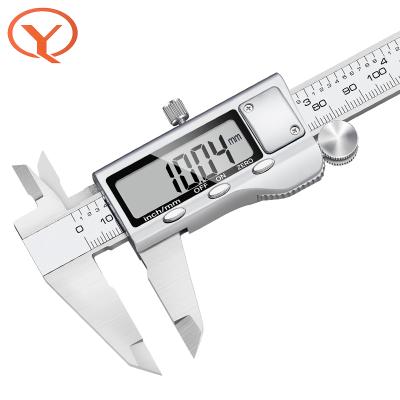 China Qiye Digital High Accuracy Portable Caliper Tool Stainless Steel Measuring Vernier 150mm With LCD Screen Inch/Millimeter Conversion for sale